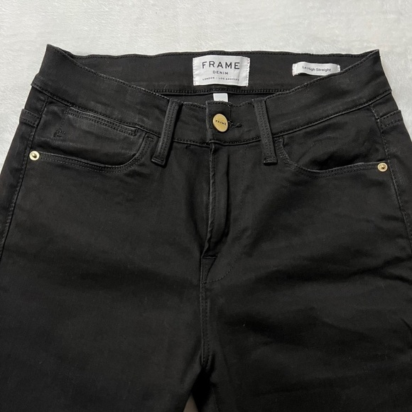 Frame Le High Straight Fringe Hem Jeans Size 26 - Picture 6 of 10